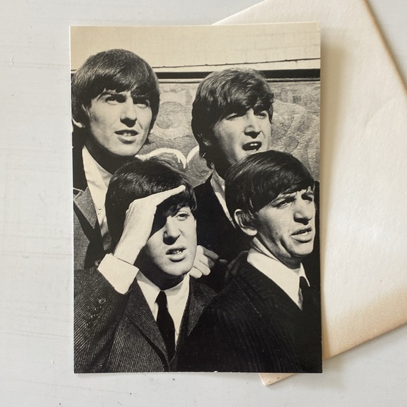 Vintage Beatles Greeting Cards with Envelopes, Happy Birthday & Blank 5”x7” - Picture 7 of 13